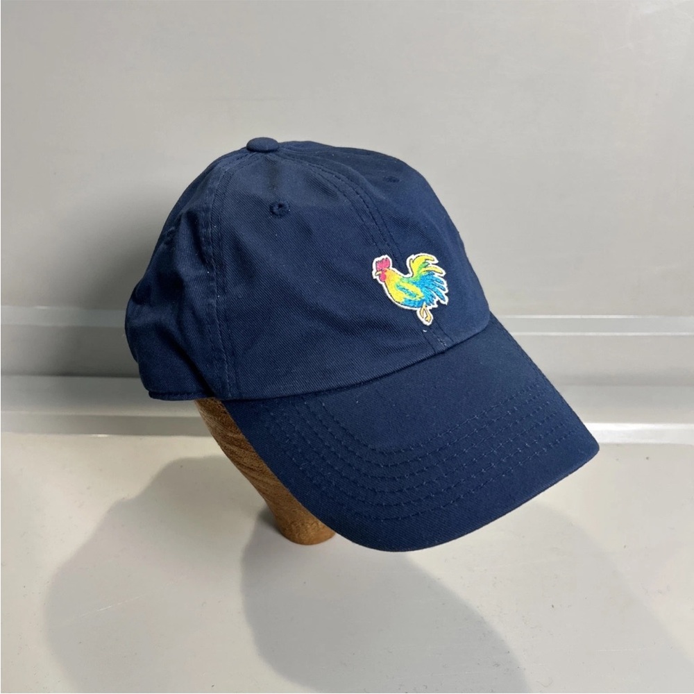 Chubbies Hat Cap Strap Adjustable Blue Rooster Emboidered Colorful Farmhouse - Picture 3 of 8